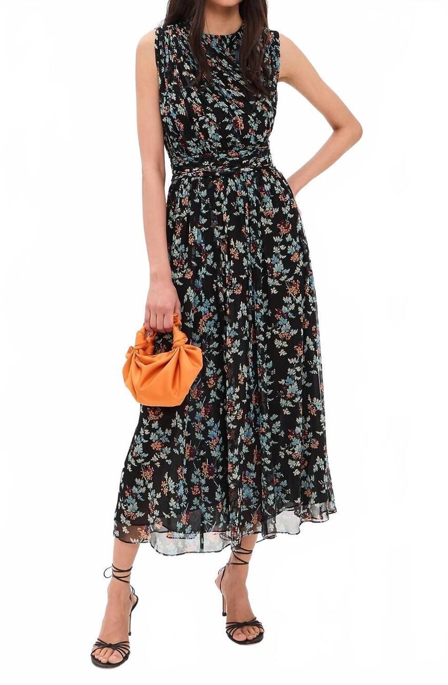 NEW ULLA JOHNSON celestina silk dress in night shade